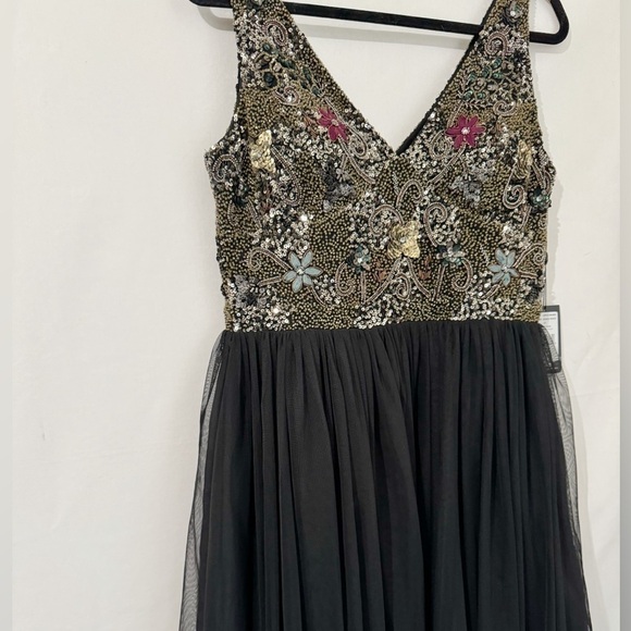 Adrianna Papell Short Sleeveless Cocktail Party Dress Size 12 - Picture 6 of 10